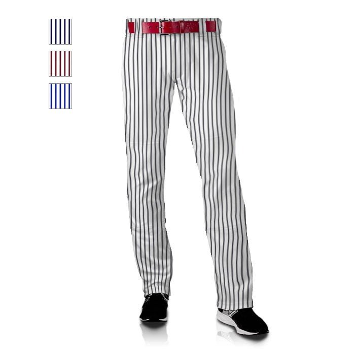 Men's Polyester Clemson Scarlet Pinstripe Baseball Pant