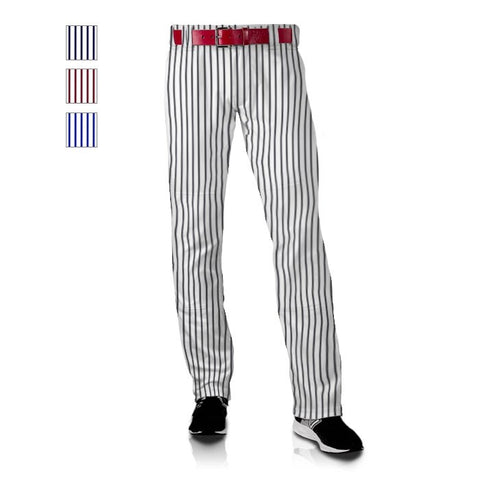 Men's Polyester Clemson Black Pinstripe Baseball Pant